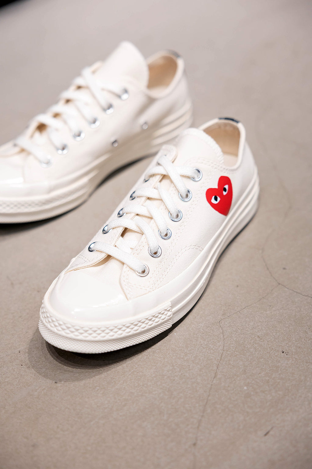 CHUCK 70 CDG OX MILK/BLACK/RED