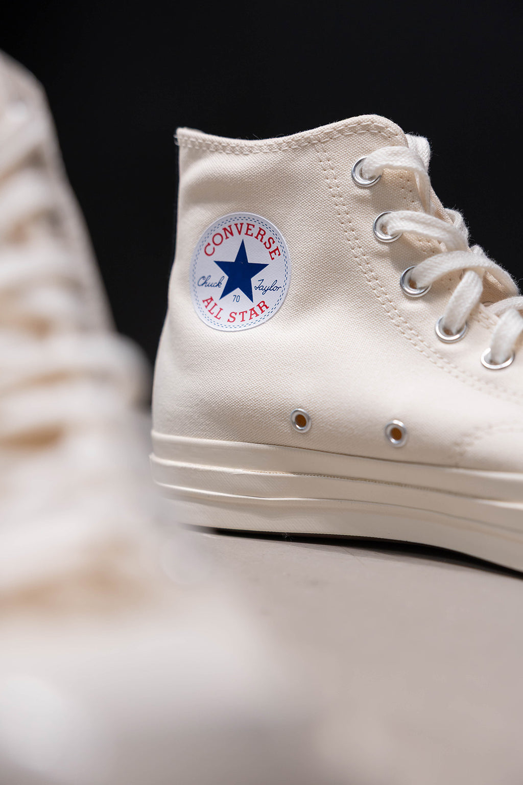 CHUCK 70 CDG HI MILK/RED/BLACK