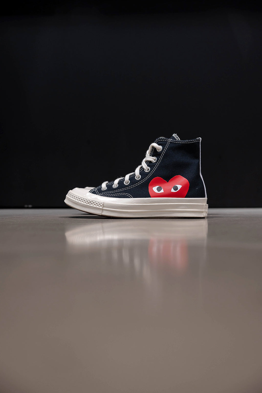 CHUCK 70 CDG HI BLACK/RED/EGRET