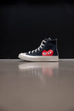 CHUCK 70 CDG HI BLACK/RED/EGRET