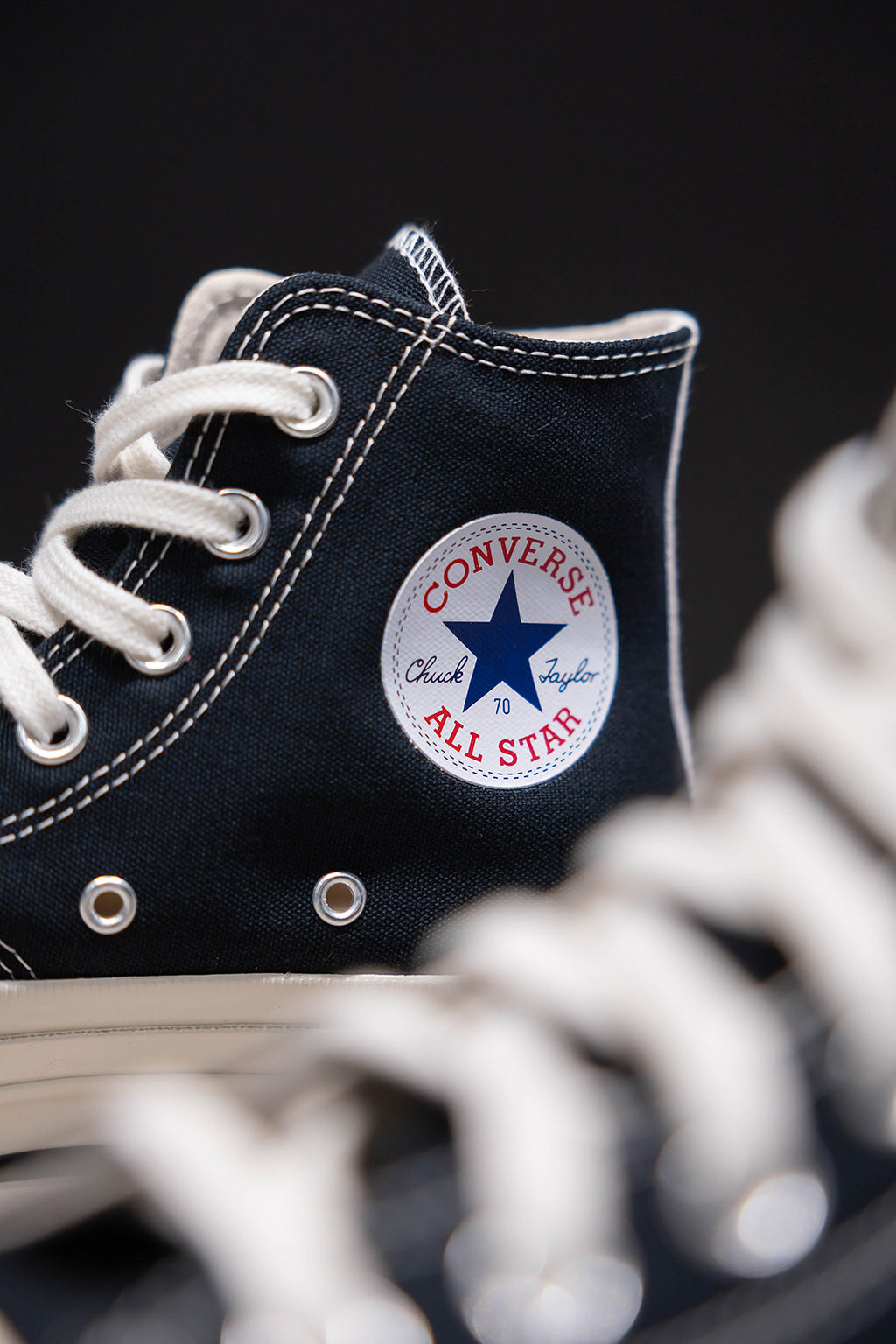 CHUCK 70 CDG HI BLACK/RED/EGRET