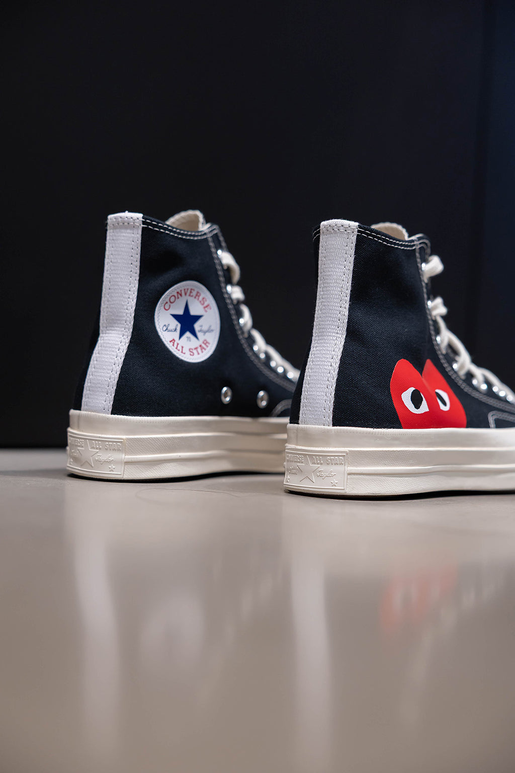 CHUCK 70 CDG HI BLACK/RED/EGRET