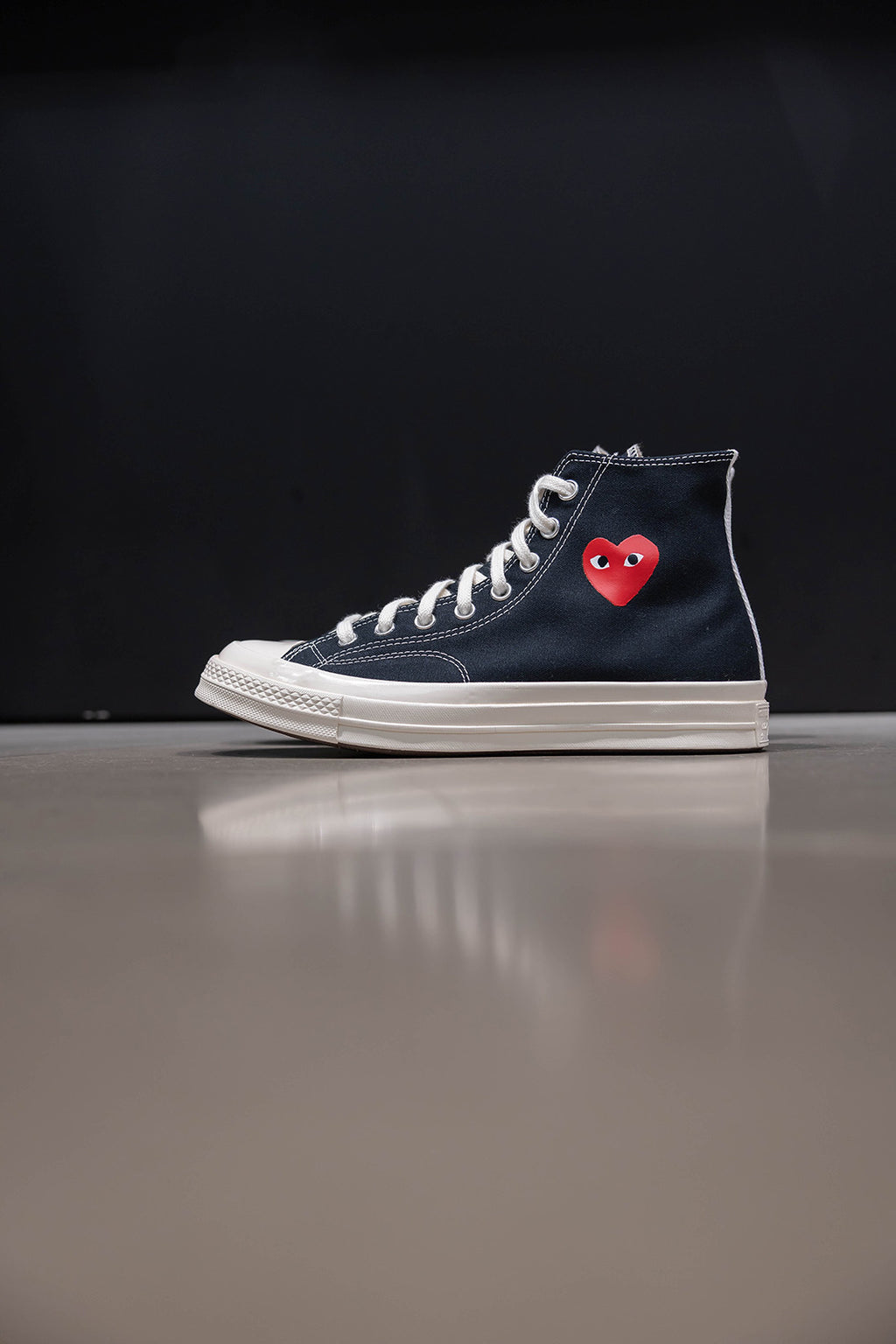 CHUCK 70 CDG HI BLACK/RED/EGRET