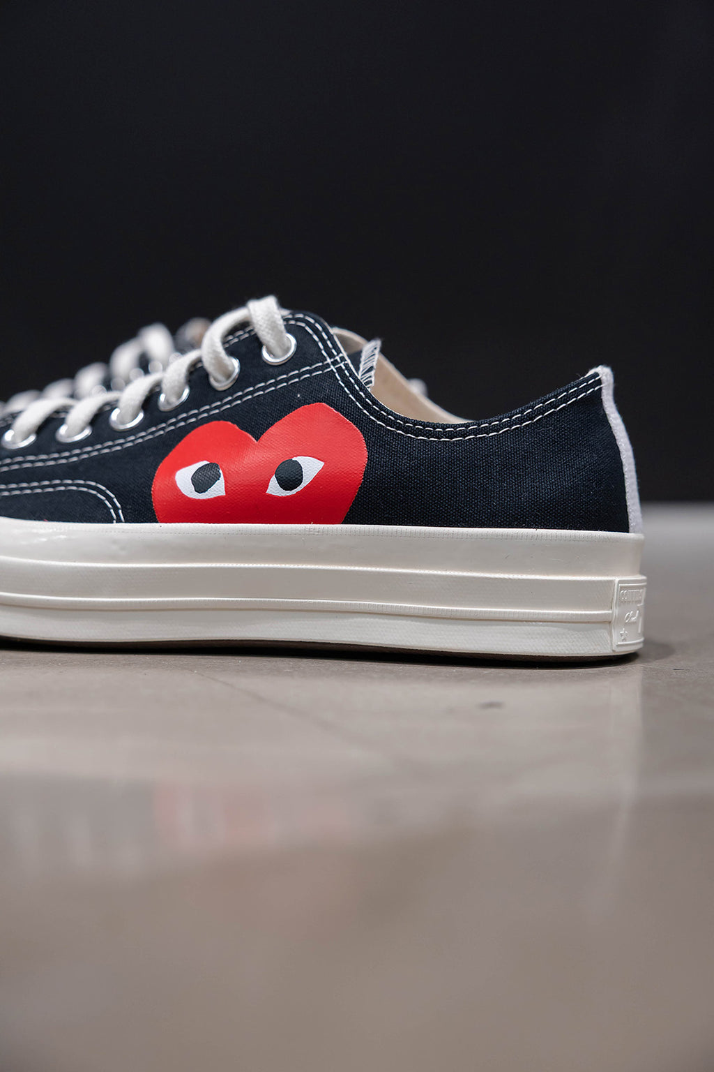 CHUCK 70 CDG OX BLACK/RED/EGRET
