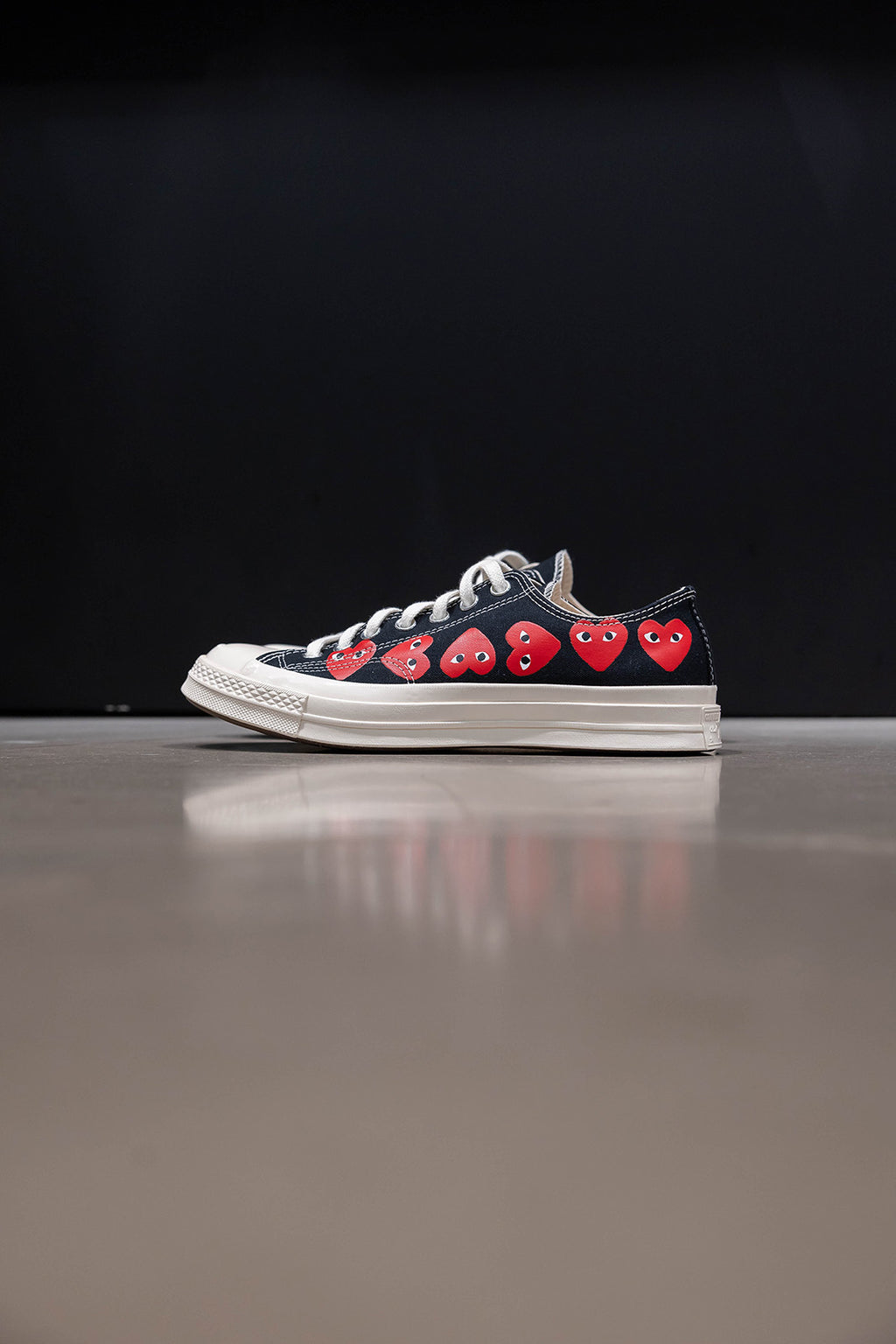 CHUCK 70 CDG OX BLACK/RED/EGRET