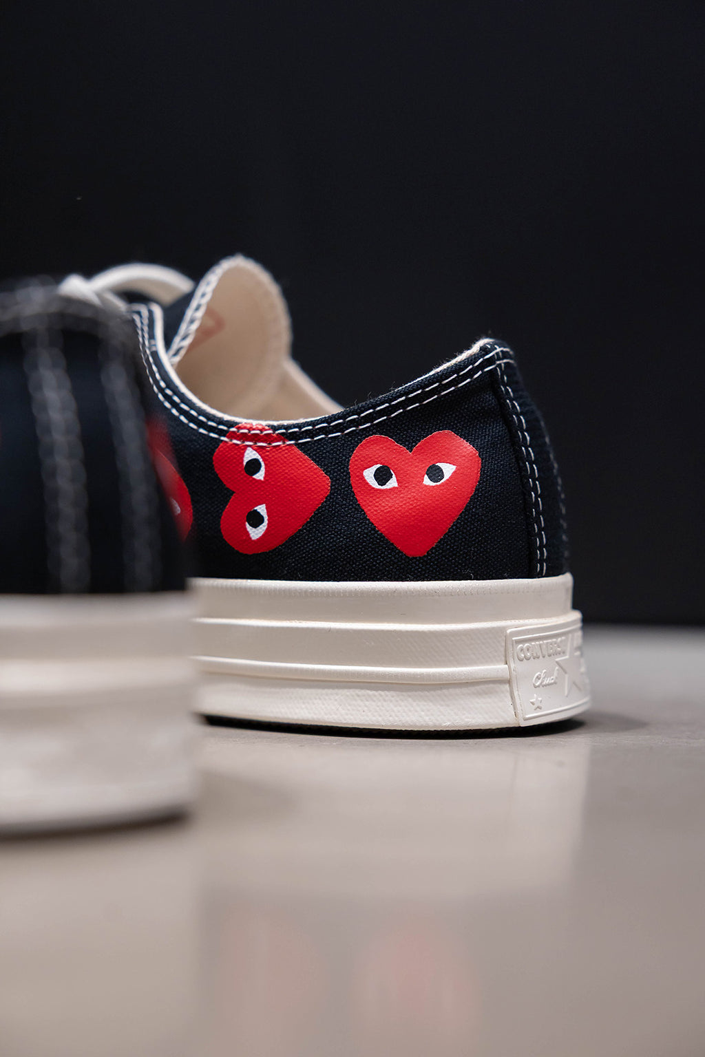 CHUCK 70 CDG OX BLACK/RED/EGRET