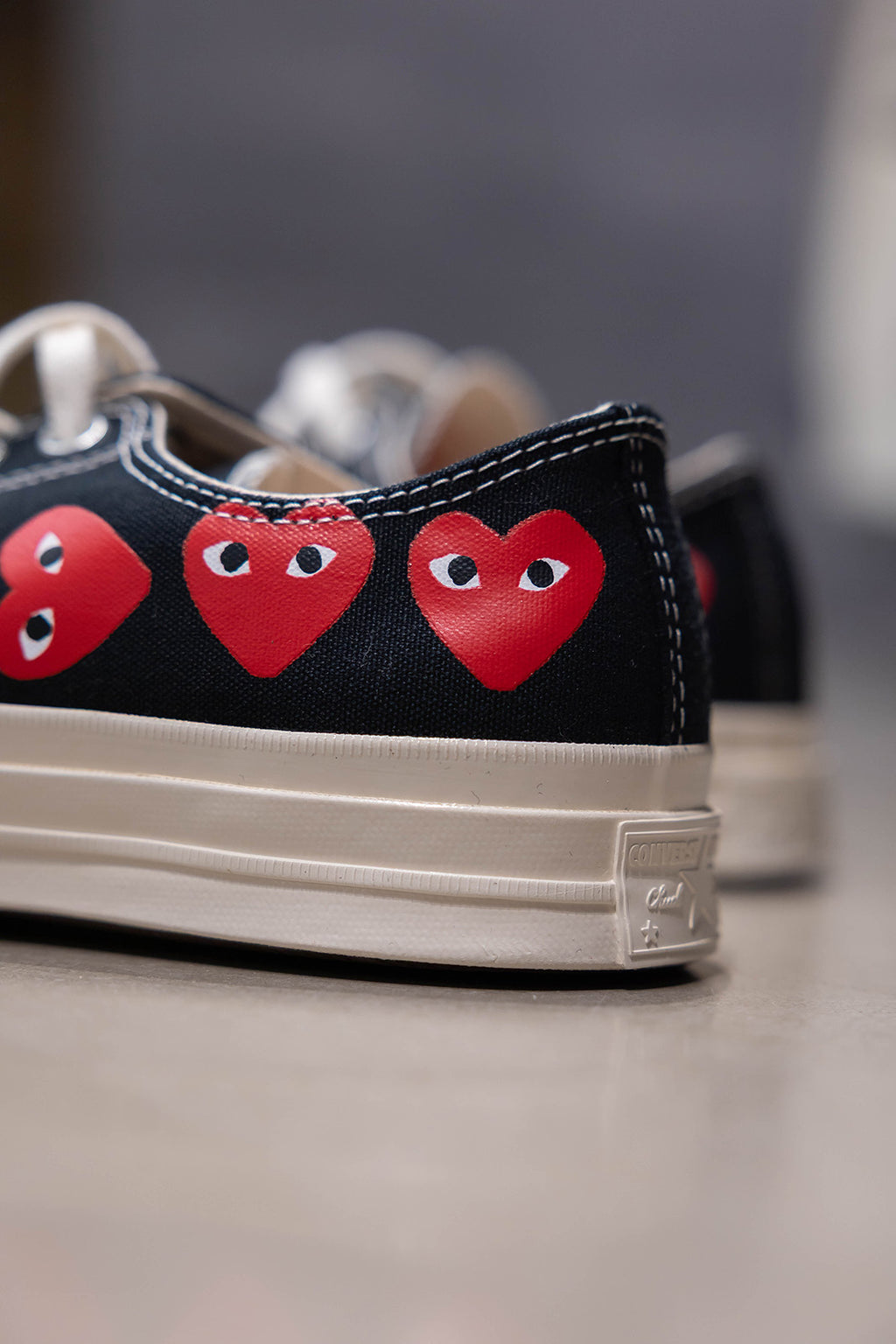 CHUCK 70 CDG OX BLACK/RED/EGRET