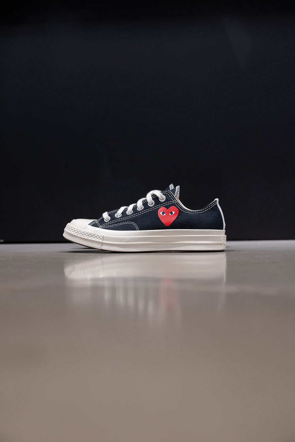 CHUCK 70 CDG OX BLACK/EGRET/RED