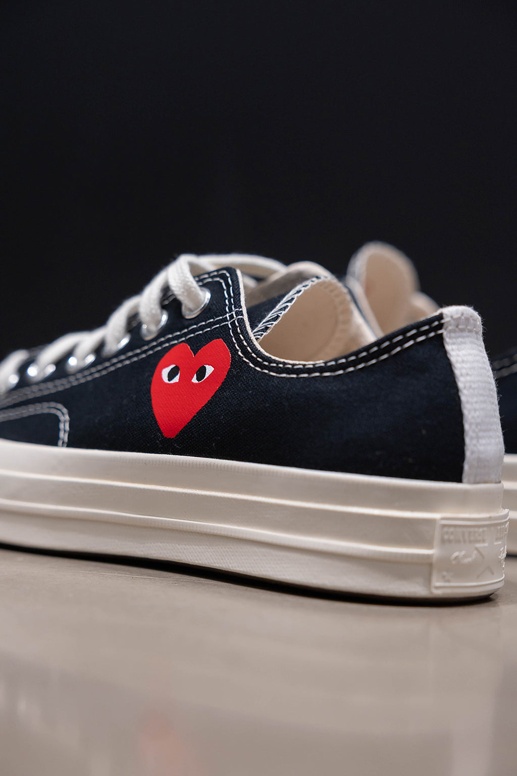 CHUCK 70 CDG OX BLACK/EGRET/RED