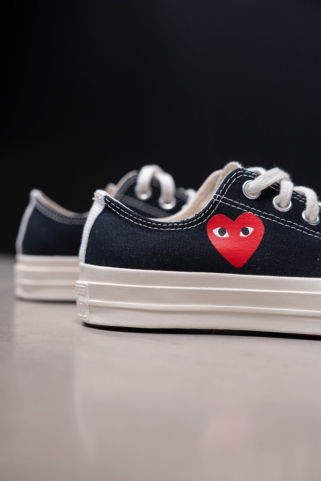 CHUCK 70 CDG OX BLACK/EGRET/RED