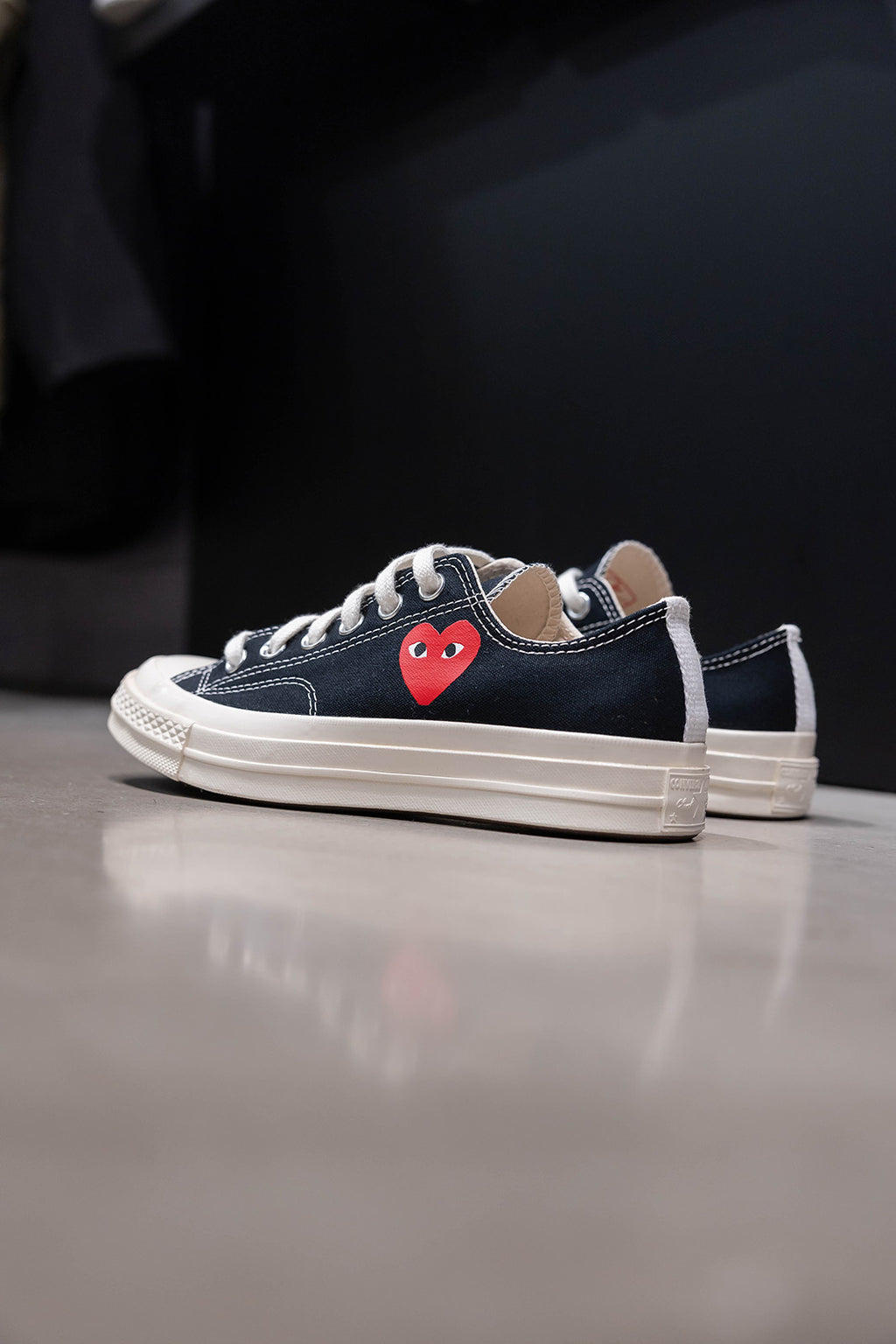 CHUCK 70 CDG OX BLACK/EGRET/RED